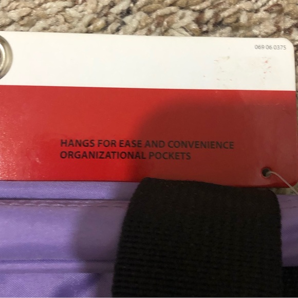 NEW PURPLE Embark Large Travel Cosmetic TOILETRY BAG Handle Zipper Pocket - Picture 7 of 8